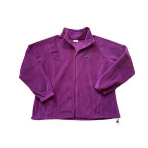 Columbia Women's Full zip Fleece/jacket/Sweater,  Size 3XL; Mauve/pink
